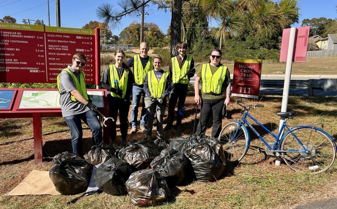 image for Wooten Volunteers Pitch in for Creek Clean-Up in Raleigh
