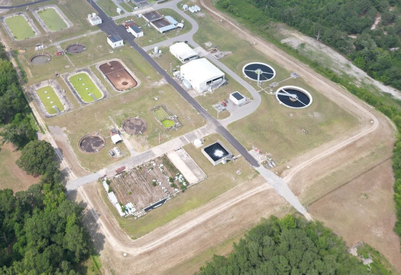 image for Berm Mitigates Flood Risk to Rural Wastewater Treatment Plant