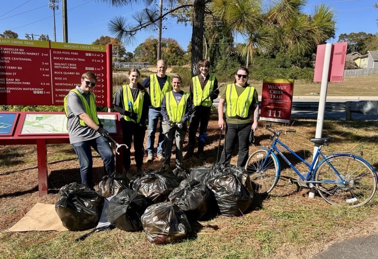 image for Wooten Volunteers Pitch in for Creek Clean-Up in Raleigh